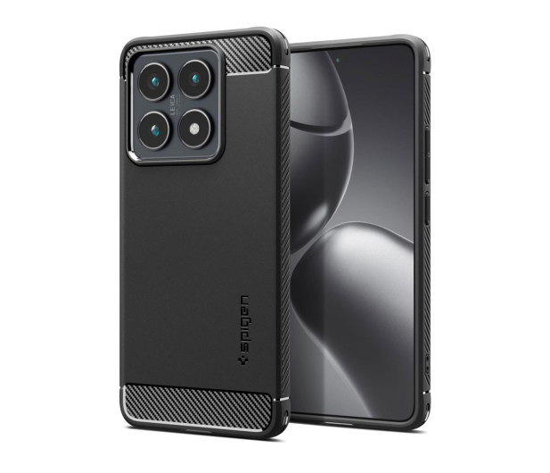 Spigen Rugged Armor do Xiaomi 14T Pro Matte Black - 1346667 - zdjęcie